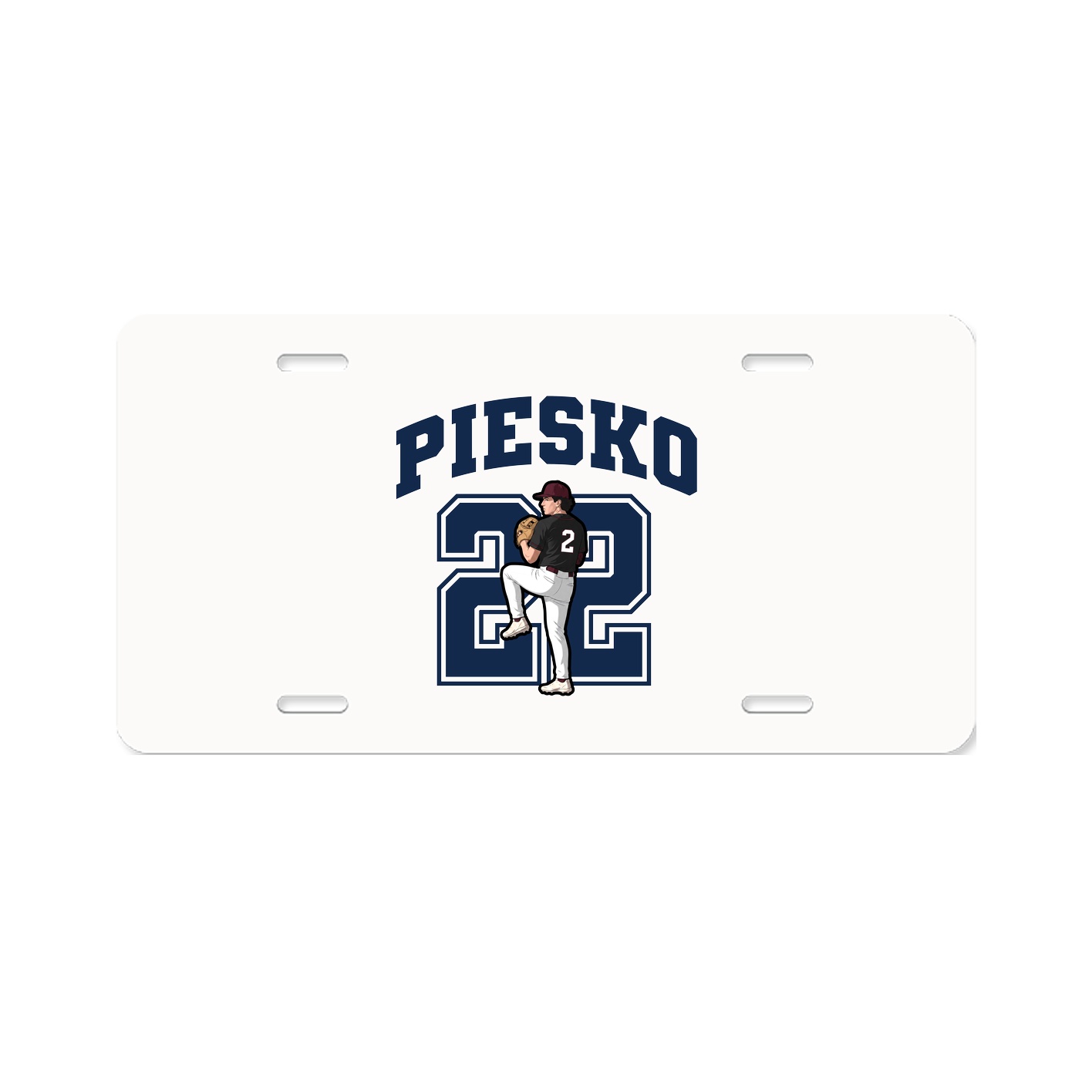 License Plate — Number in Classic