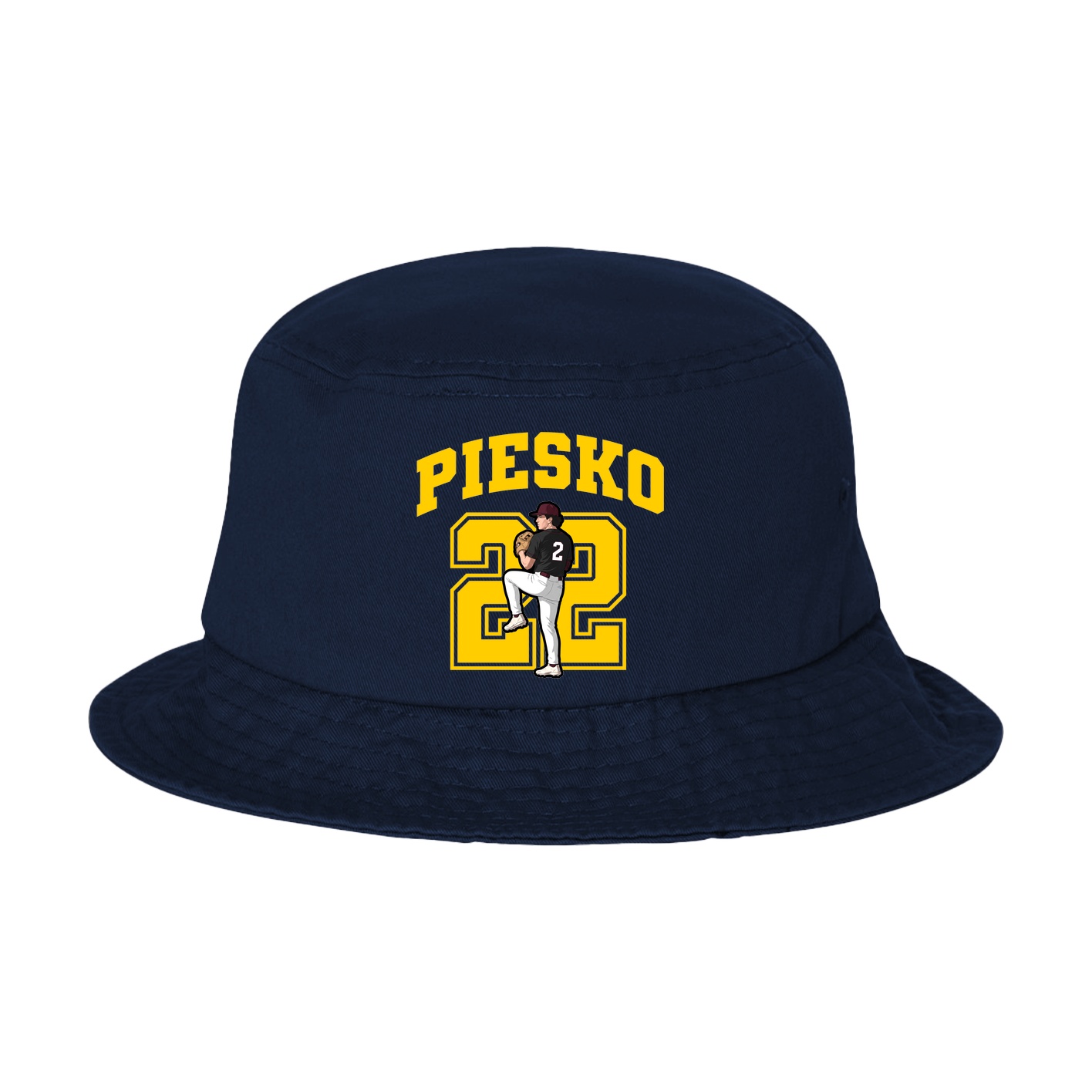Bucket Cap — Number in Navy