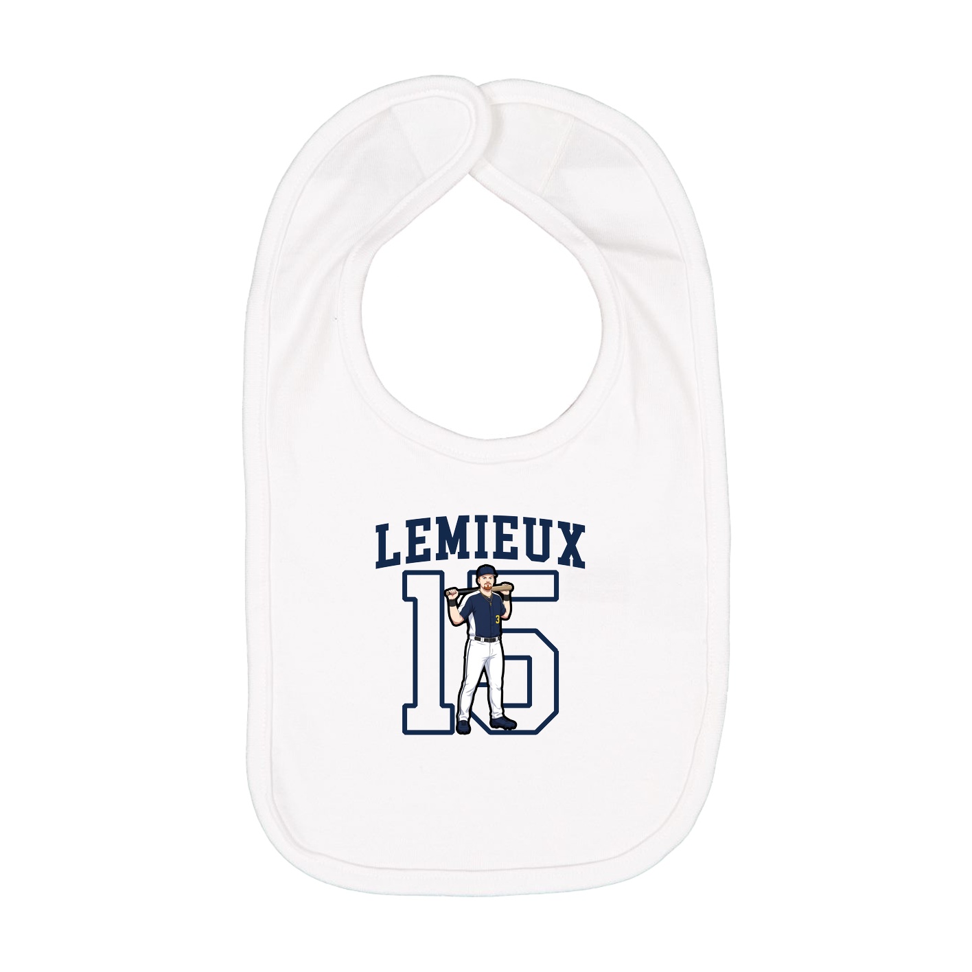 Infant Bib — Shirsey in White