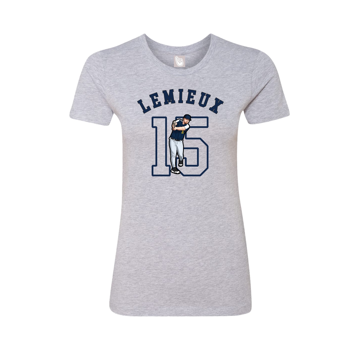 Fitted Women's Tee — Shirsey Arch in Grey