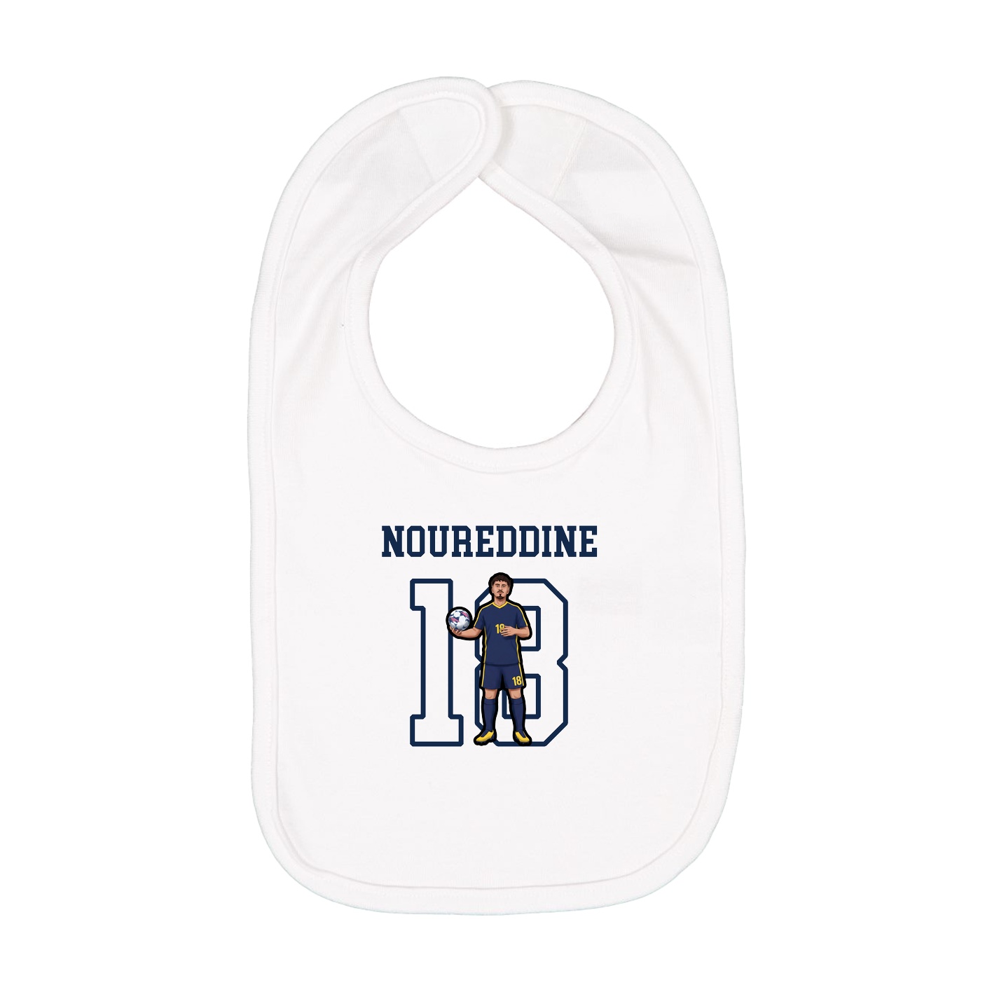 Infant Bib — Shirsey in White