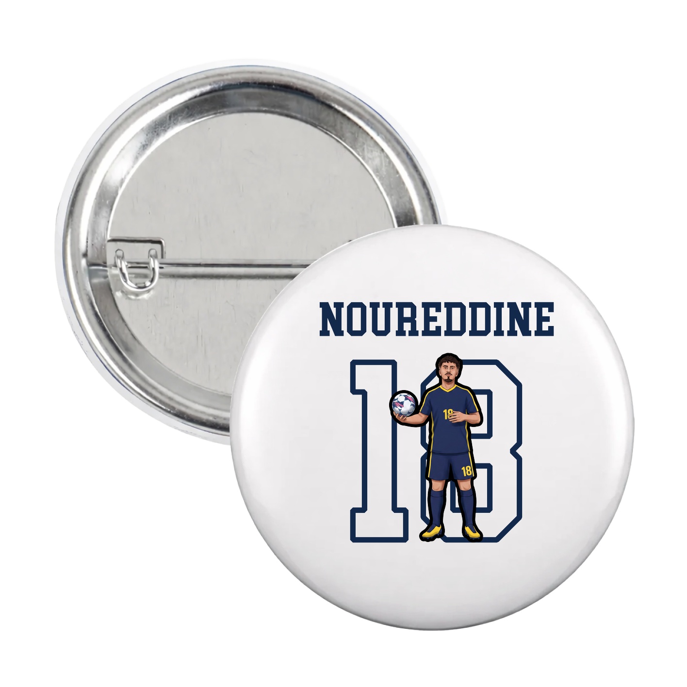 Game Day Button — Shirsey in White