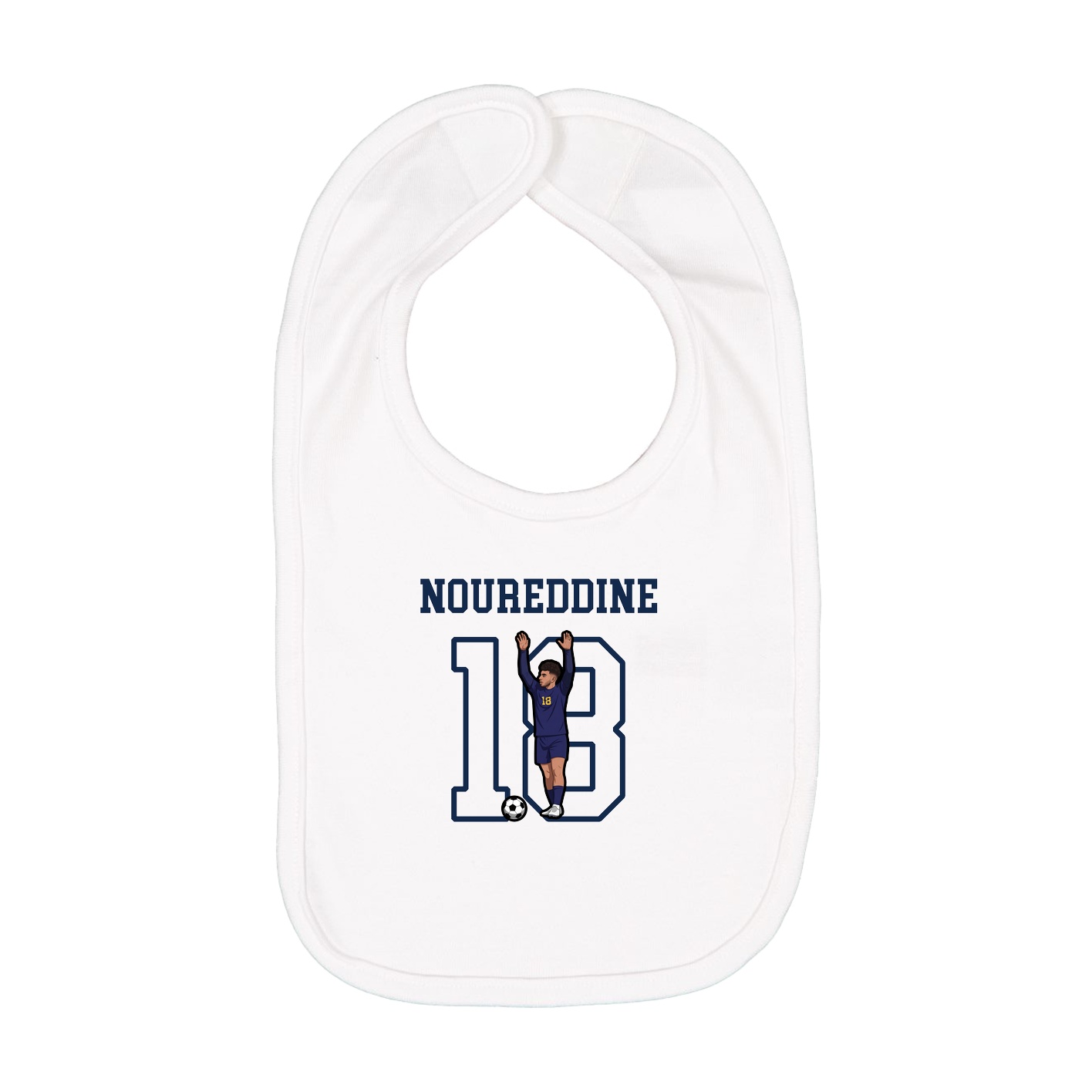 Infant Bib — Shirsey in White