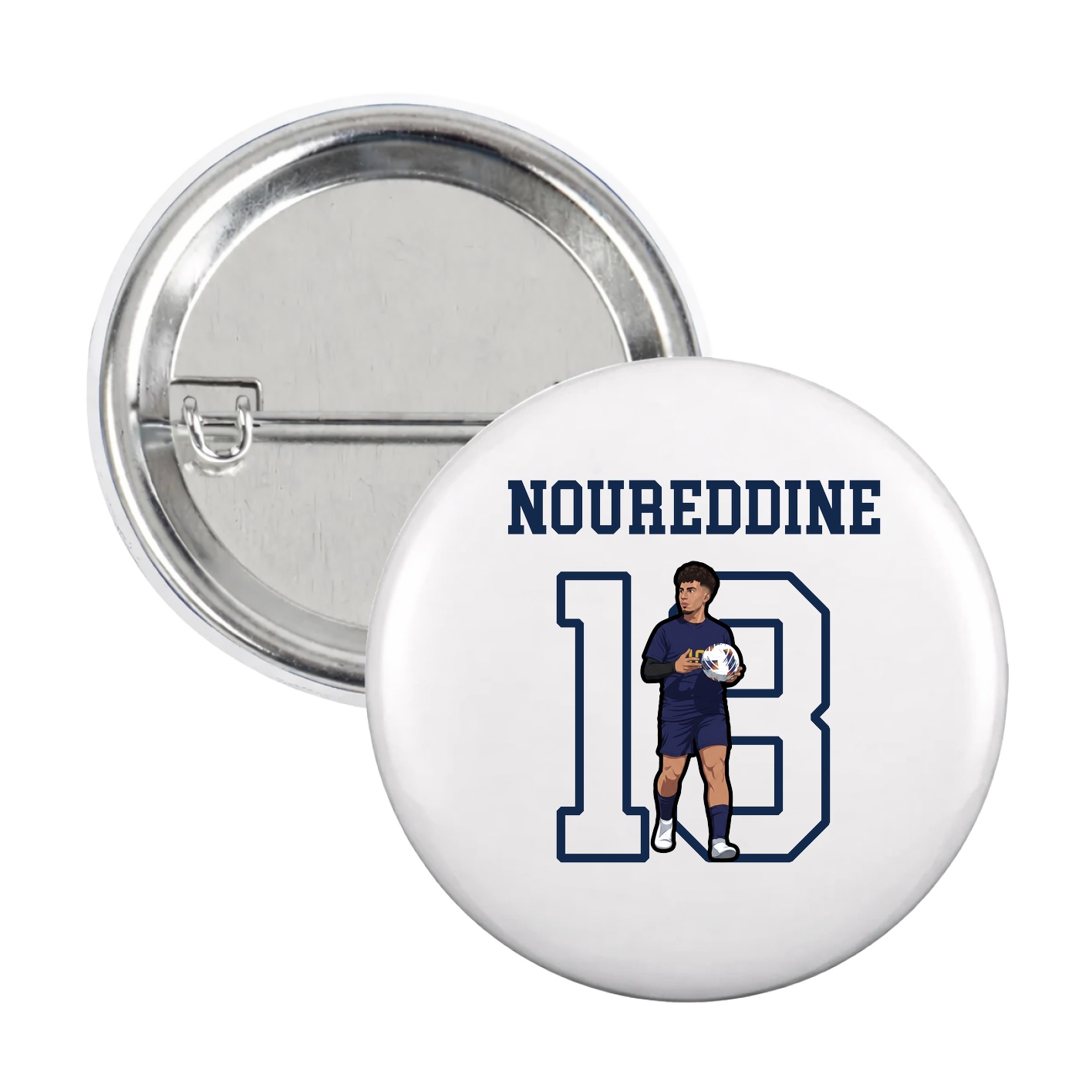 Game Day Button — Shirsey in White