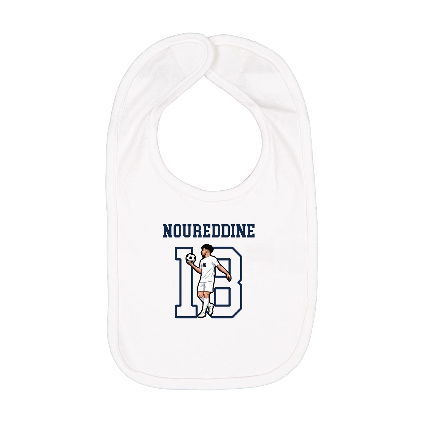 Infant Bib — Shirsey in White