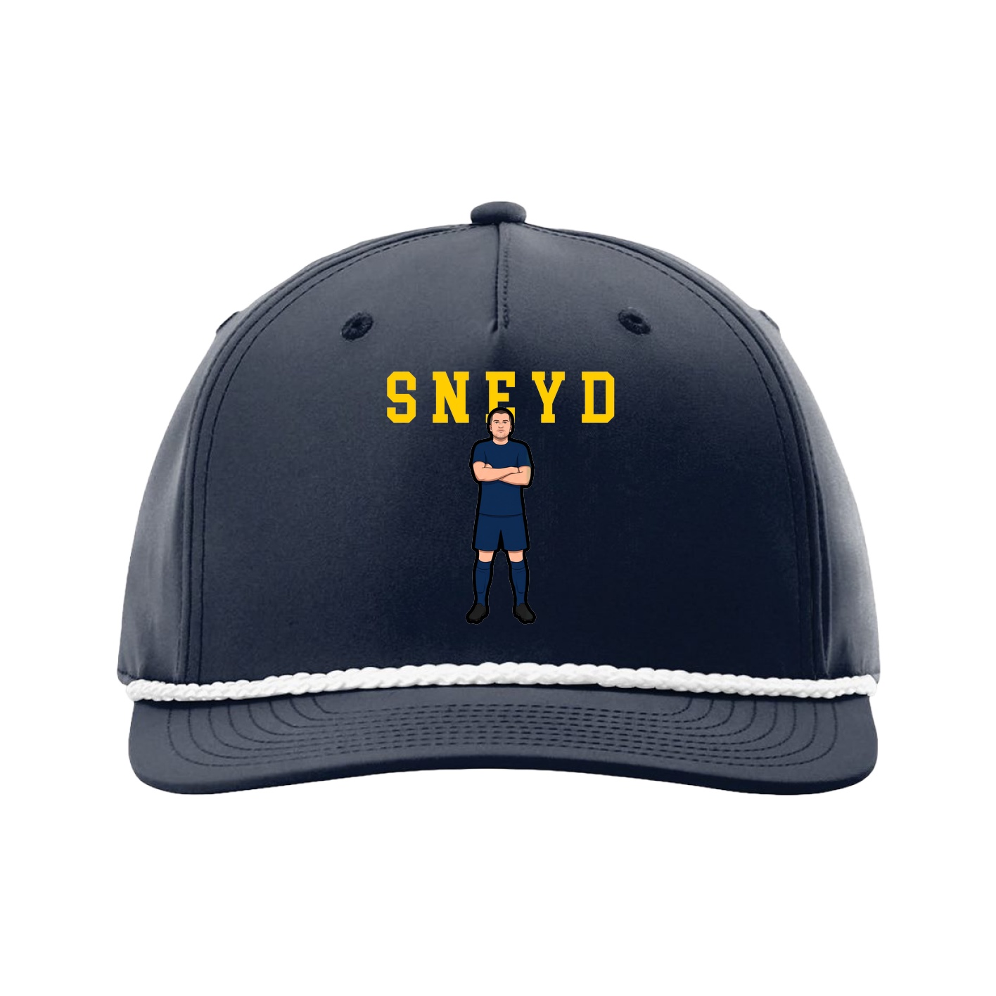Five-Panel Classic Rope Cap — Shirsey in Navy