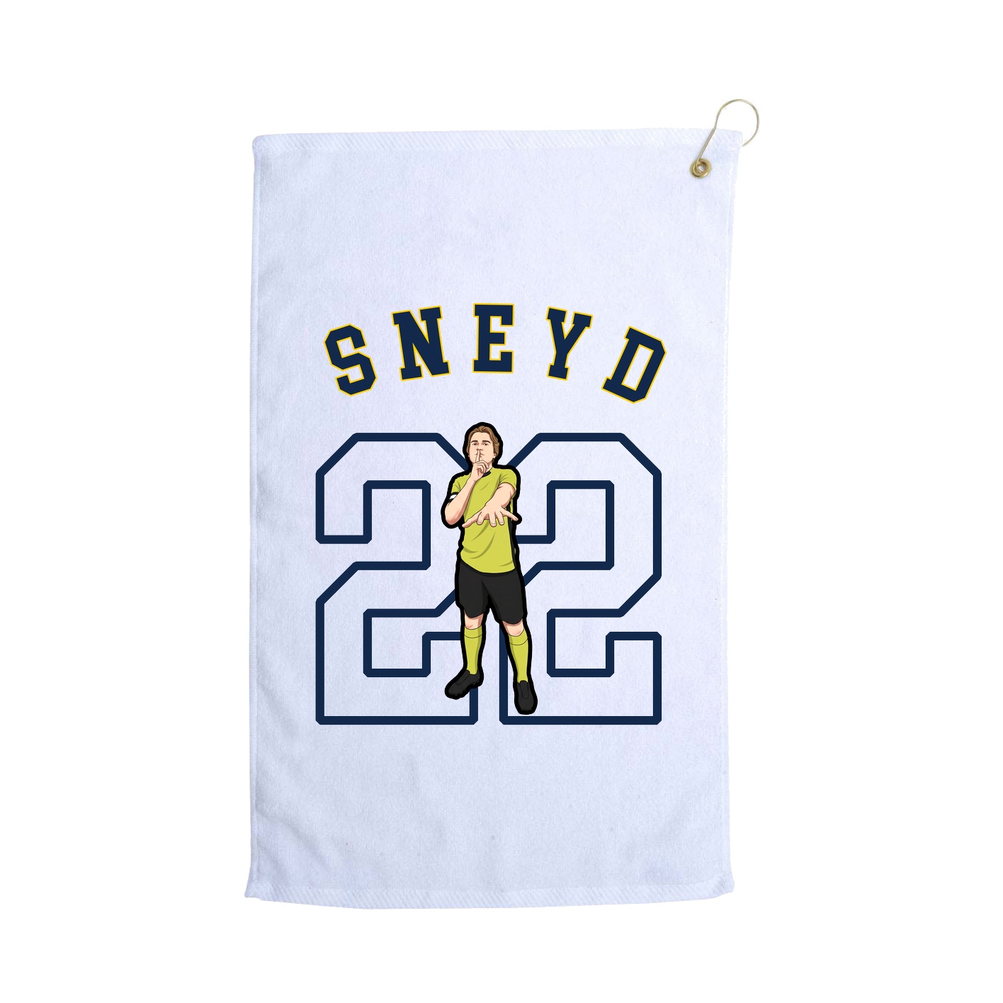 Golf Towel — Shirsey Arch in White