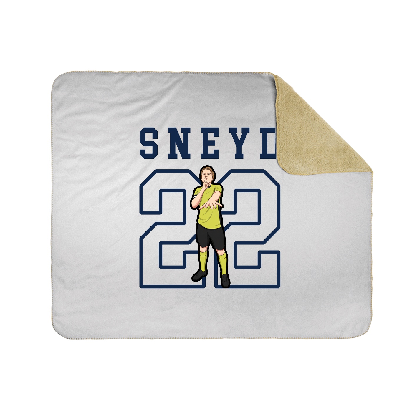 Throw Blanket — Shirsey in White