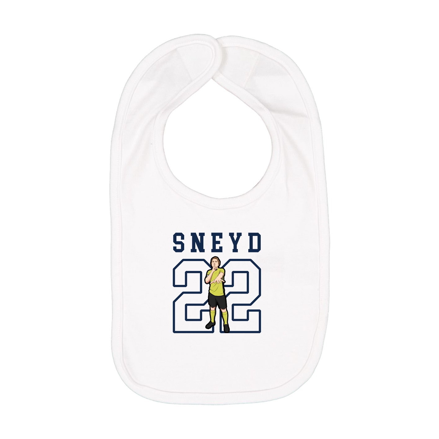 Infant Bib — Shirsey in White