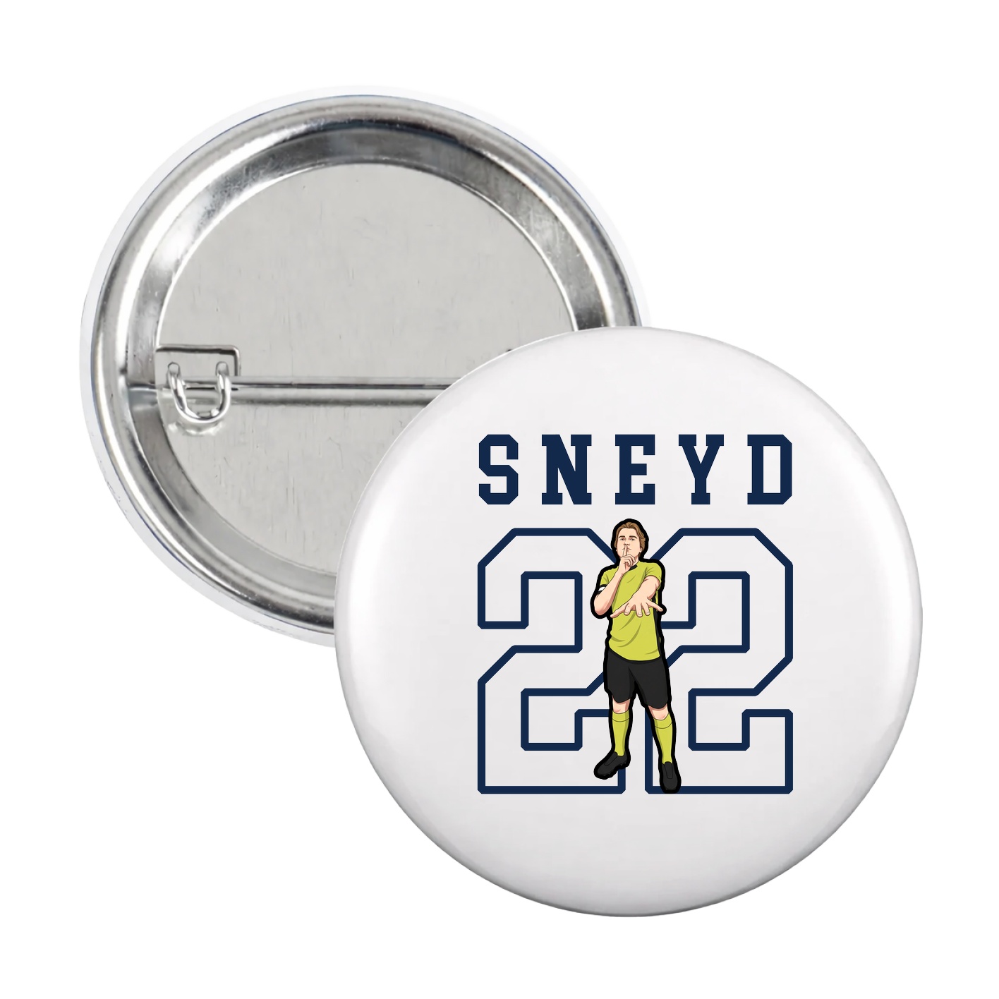 Game Day Button — Shirsey in White