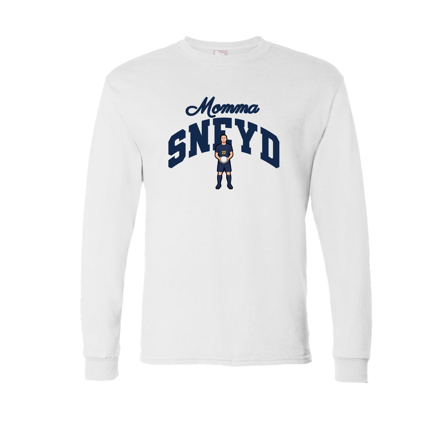 Long Sleeve Tee — Mothers Day Arch in White