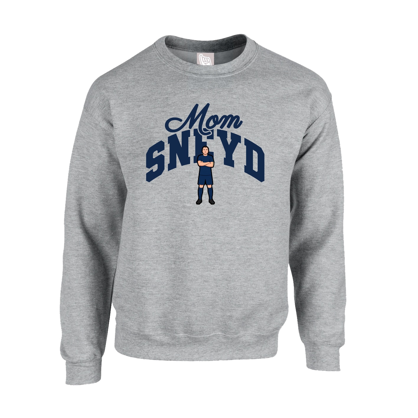 Fleece Crew — Mothers Day Arch in Grey