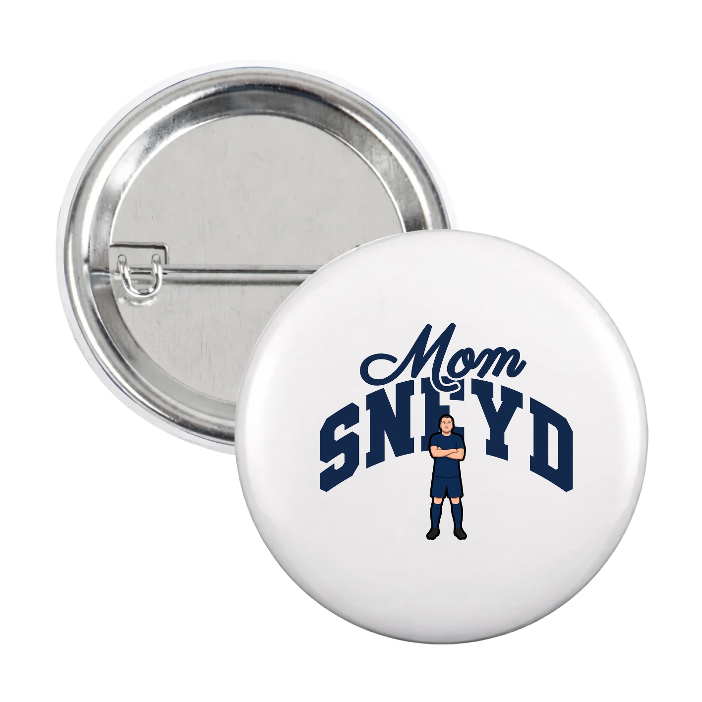 Game Day Button — Mothers Day Arch in White