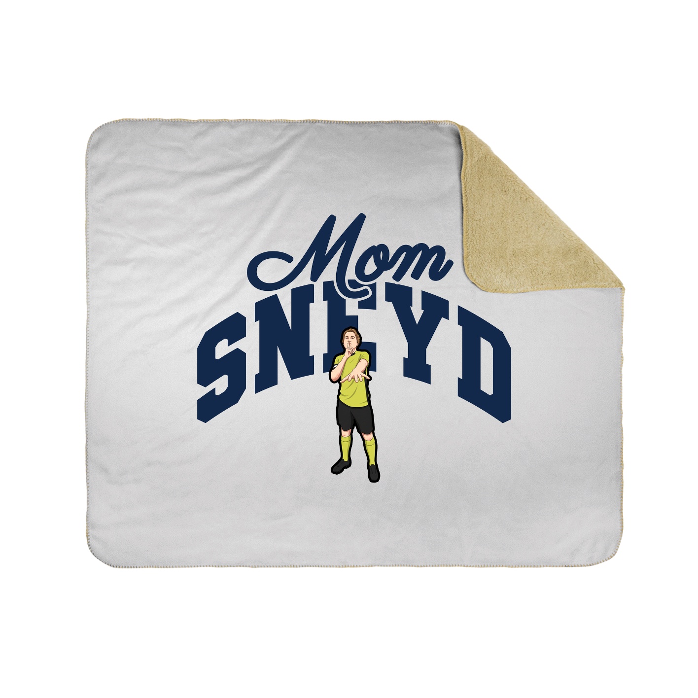 Throw Blanket — Mothers Day Arch in White