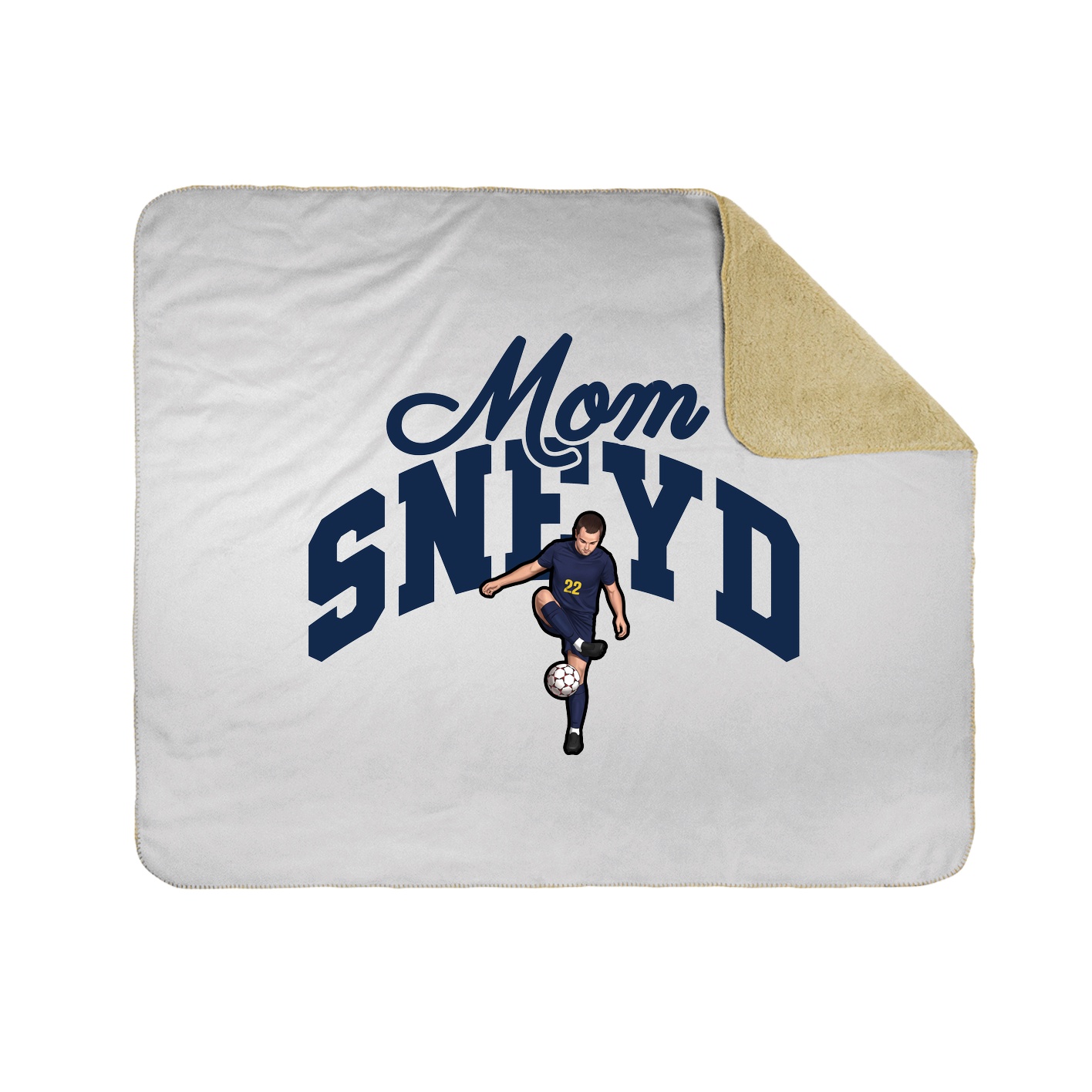 Throw Blanket — Mothers Day Arch in White