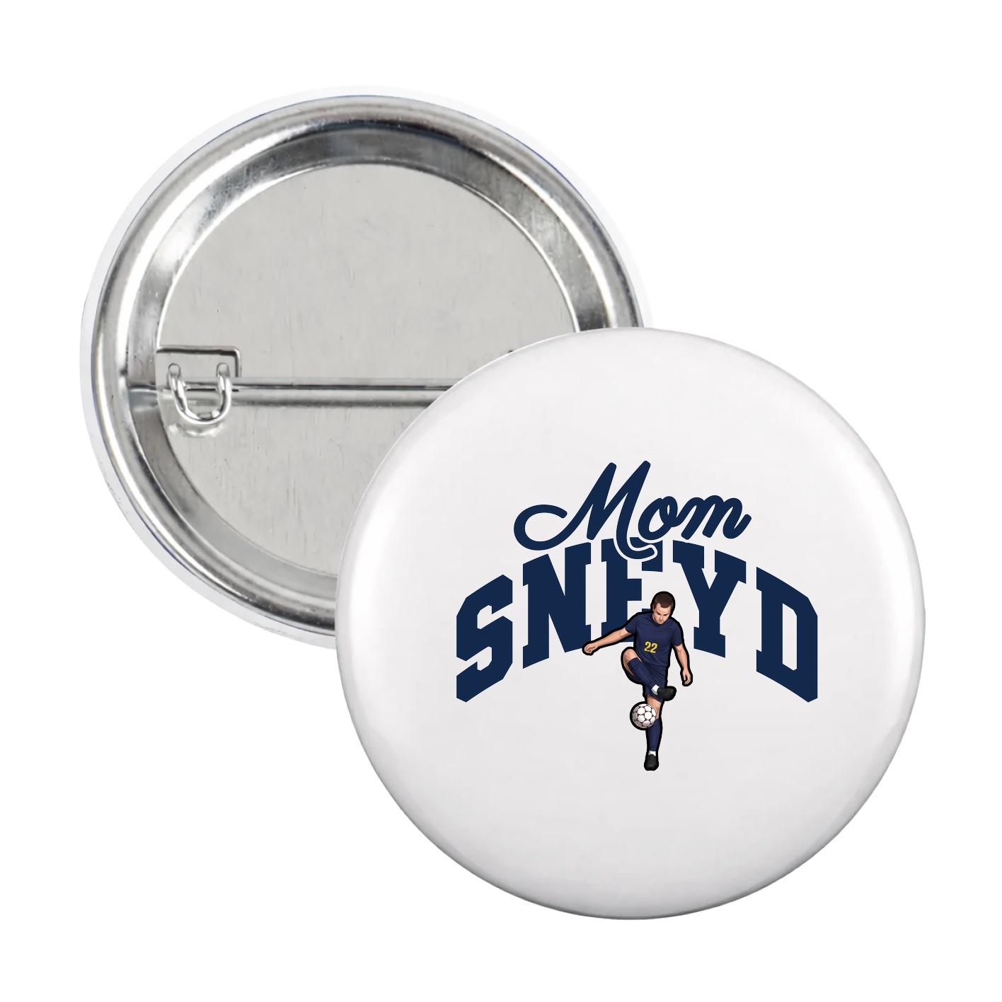 Game Day Button — Mothers Day Arch in White