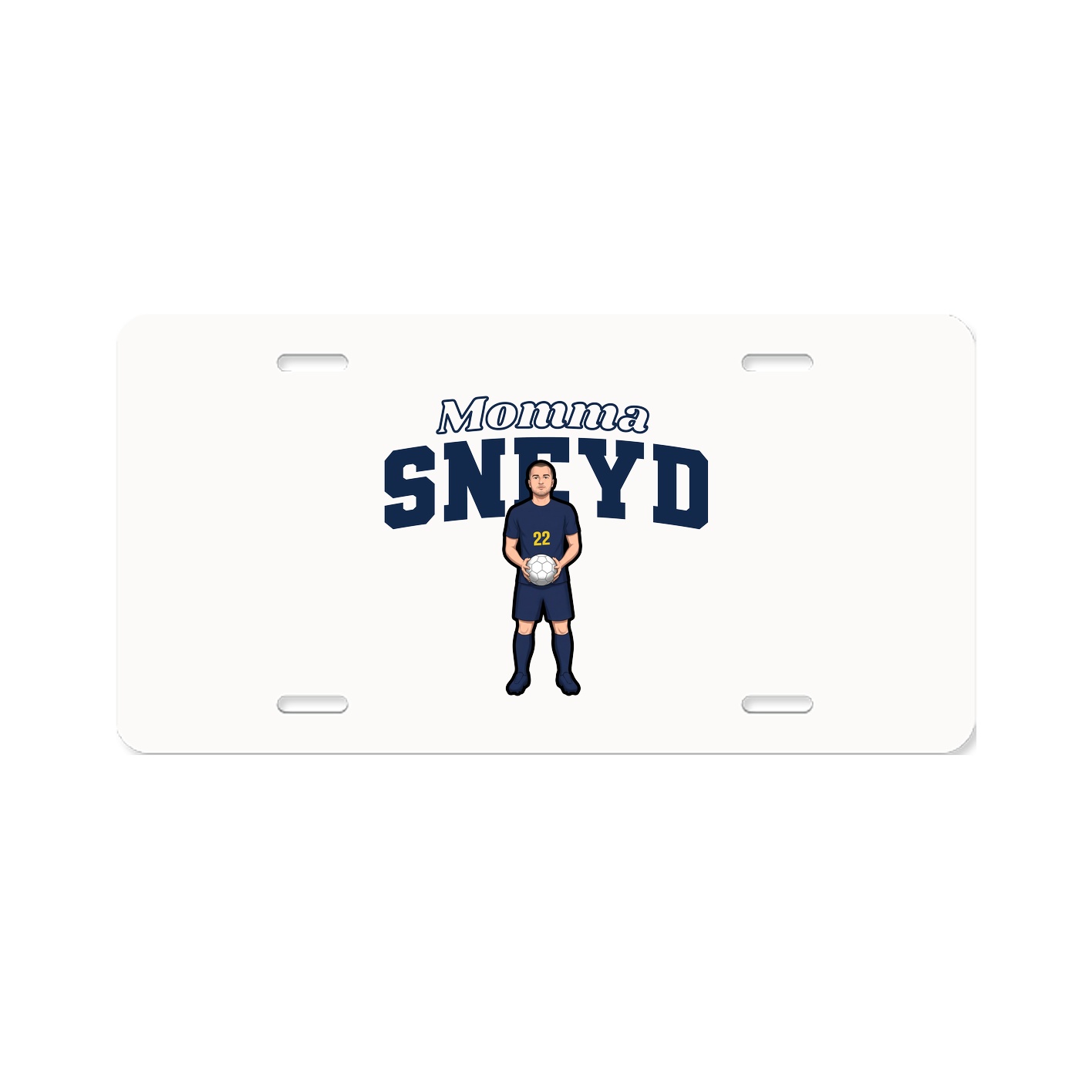 License Plate — Mothers Day Block in Classic