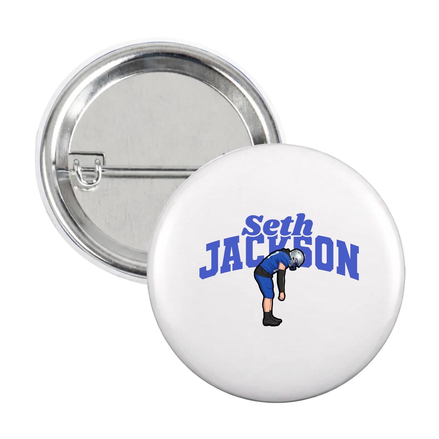 Game Day Button — Signature Arch in White