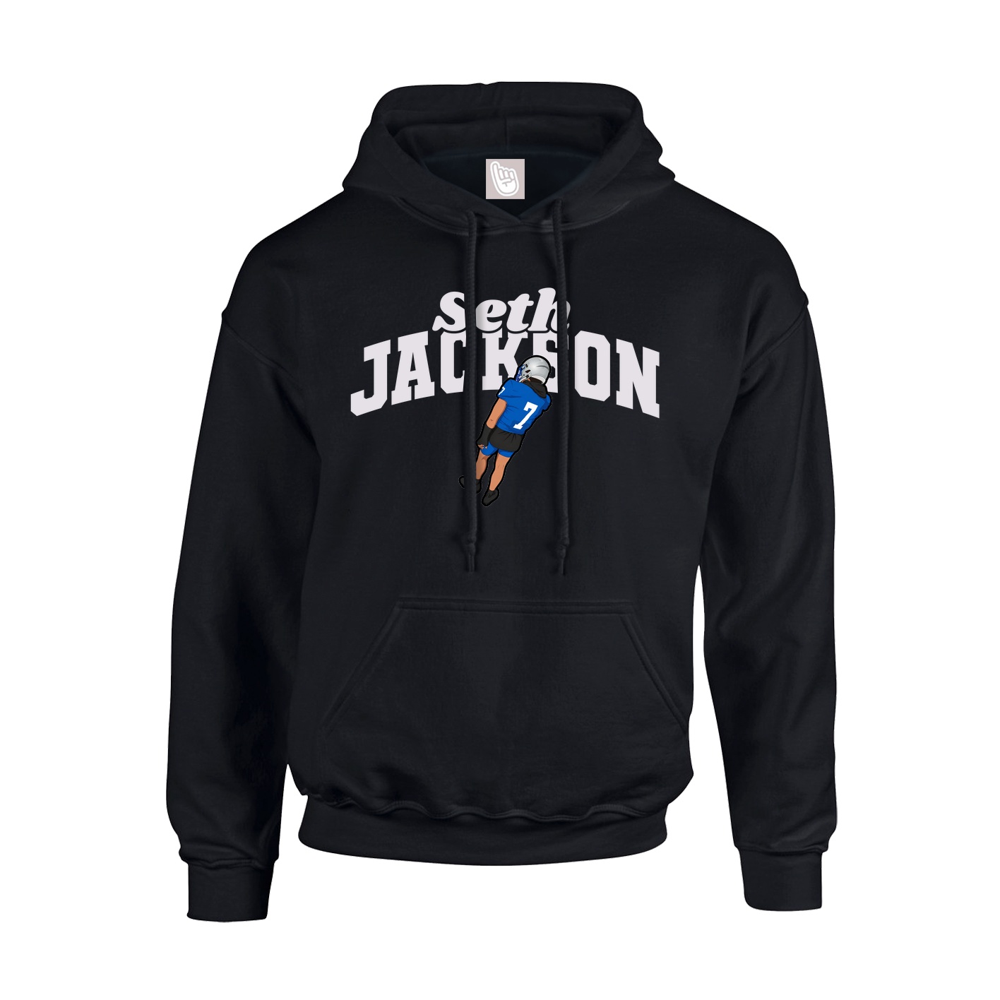 Youth Hoodie — Signature Arch in Black