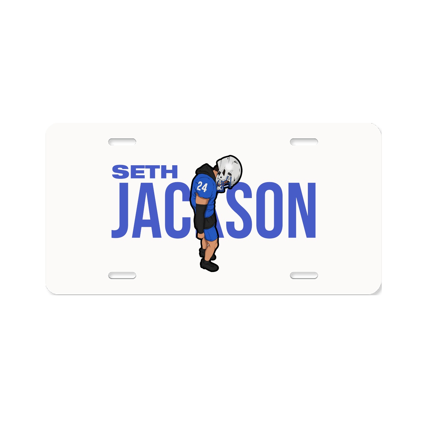 License Plate — Player Name in Classic