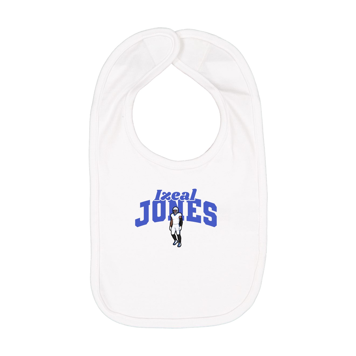 Infant Bib — Signature Arch in White