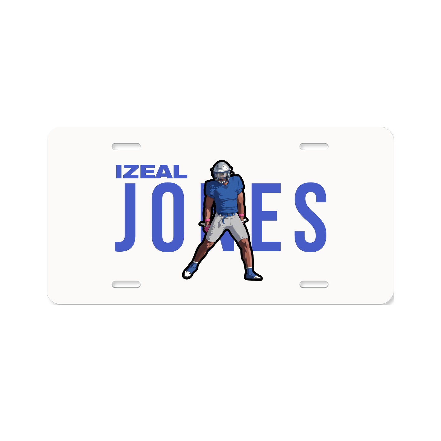 License Plate — Player Name in Classic