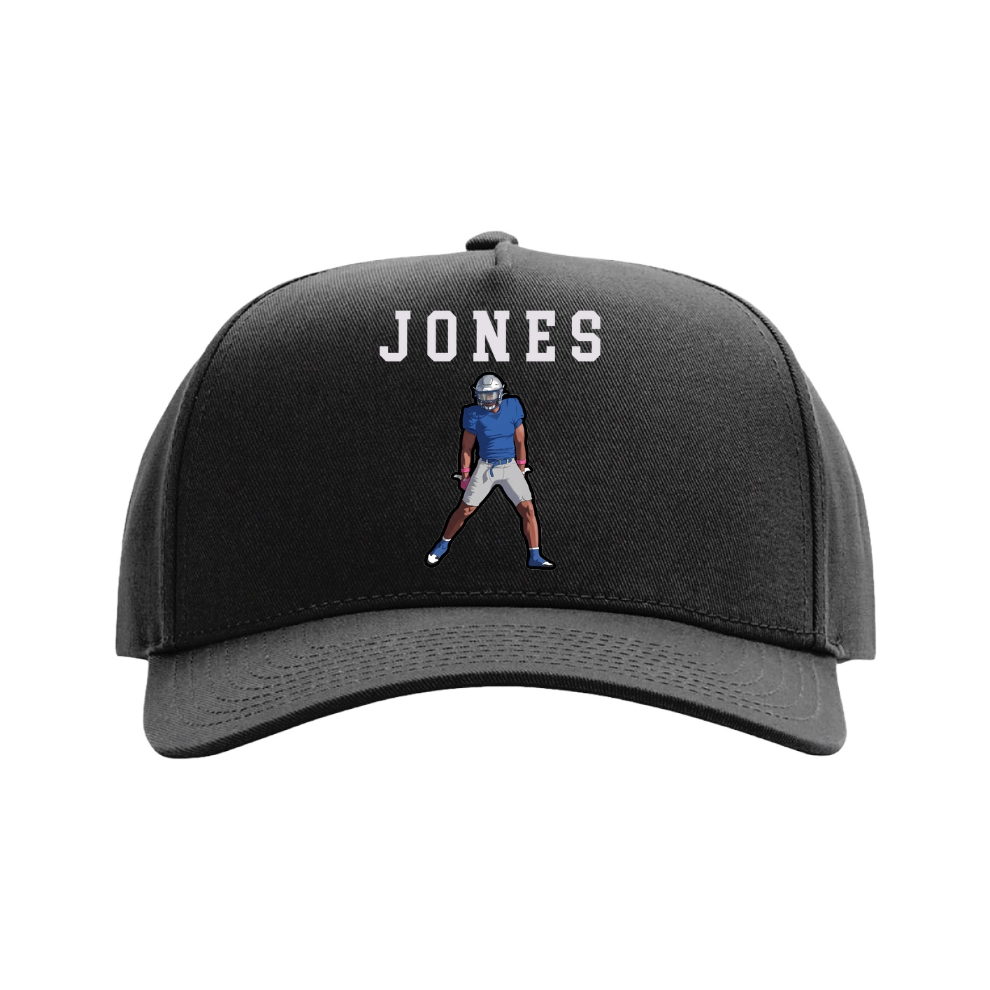 Full Fabric Five-Panel Champ Cap — Shirsey in Black