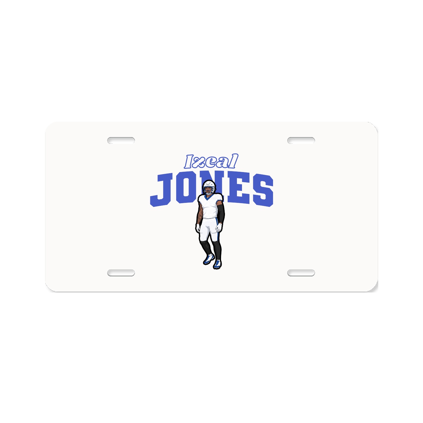 License Plate — Name Arch in Classic