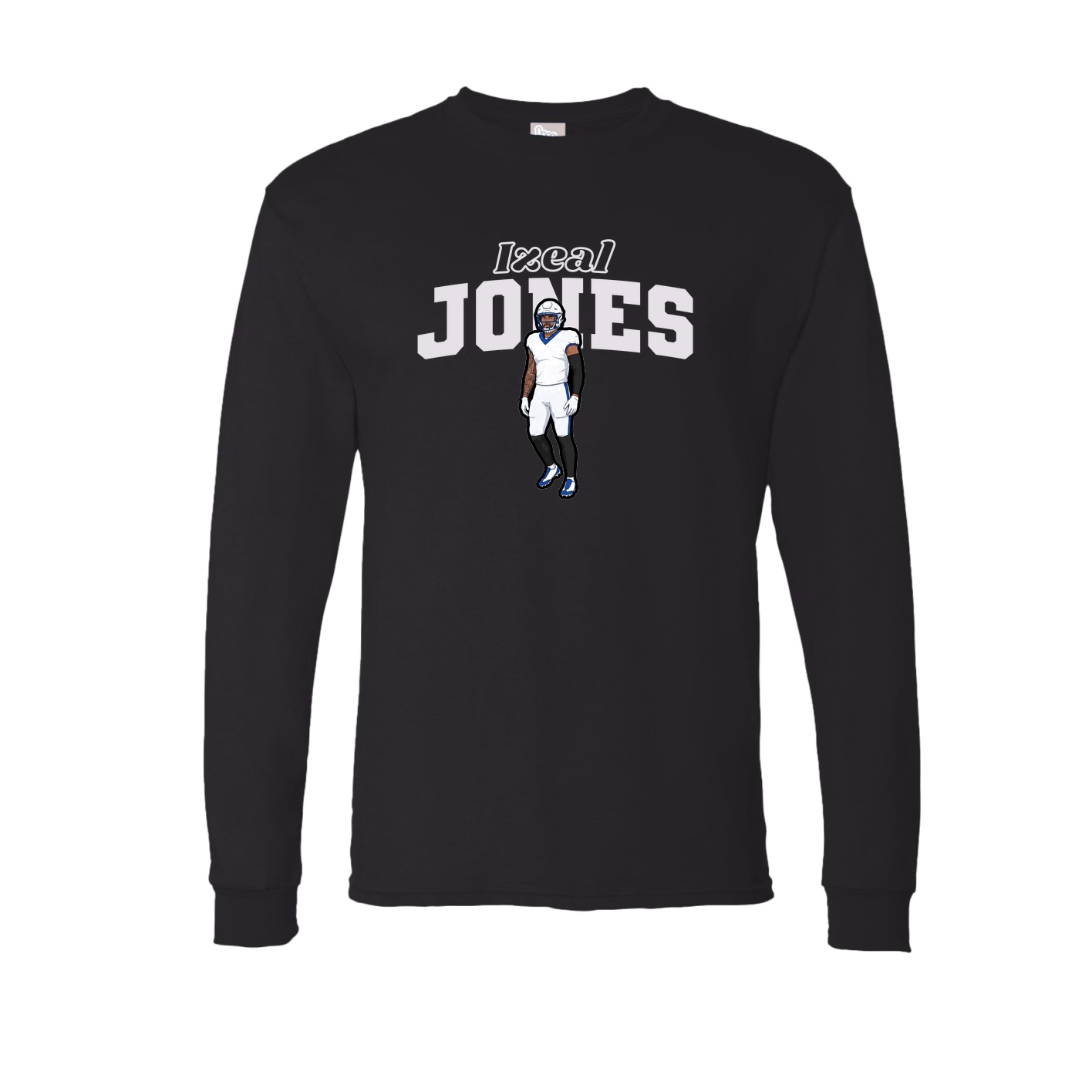 Long Sleeve Tee — Name Arch in Black