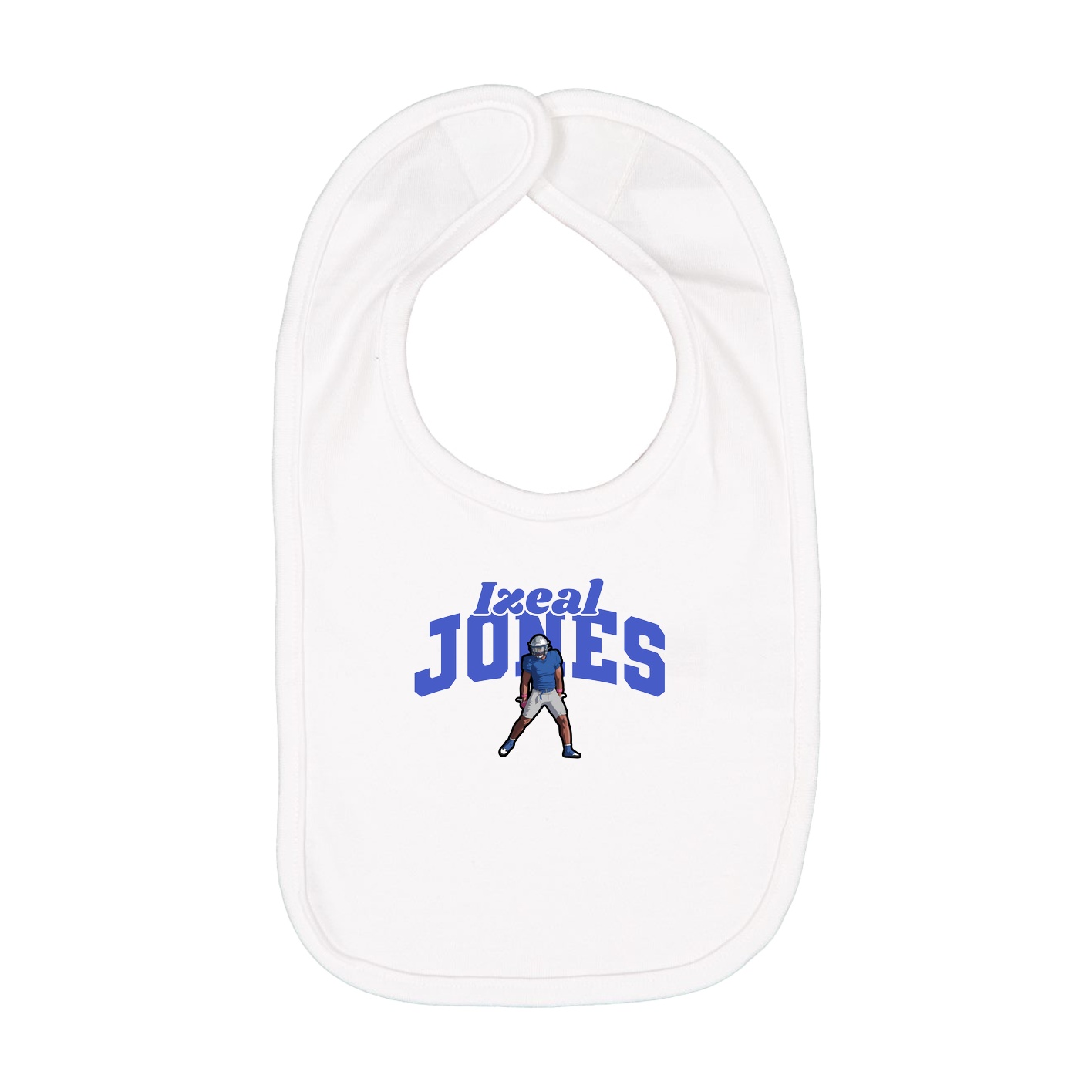 Infant Bib — Signature Arch in White