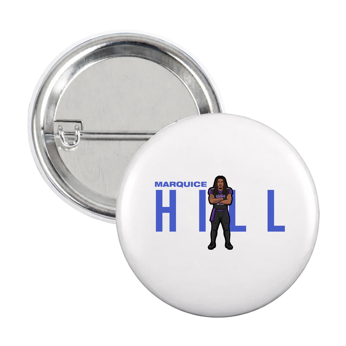 Game Day Button — Player Name in White