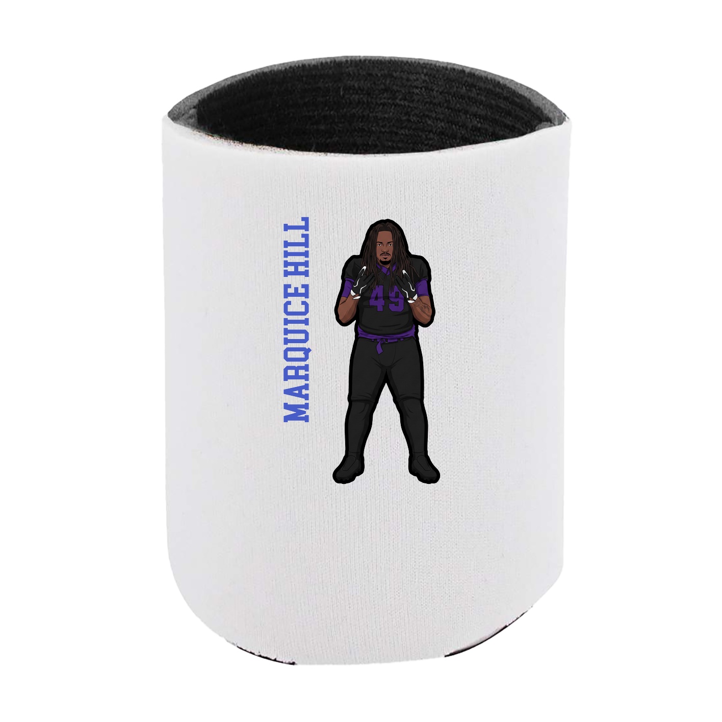 Can Holder — Name Vertical in White