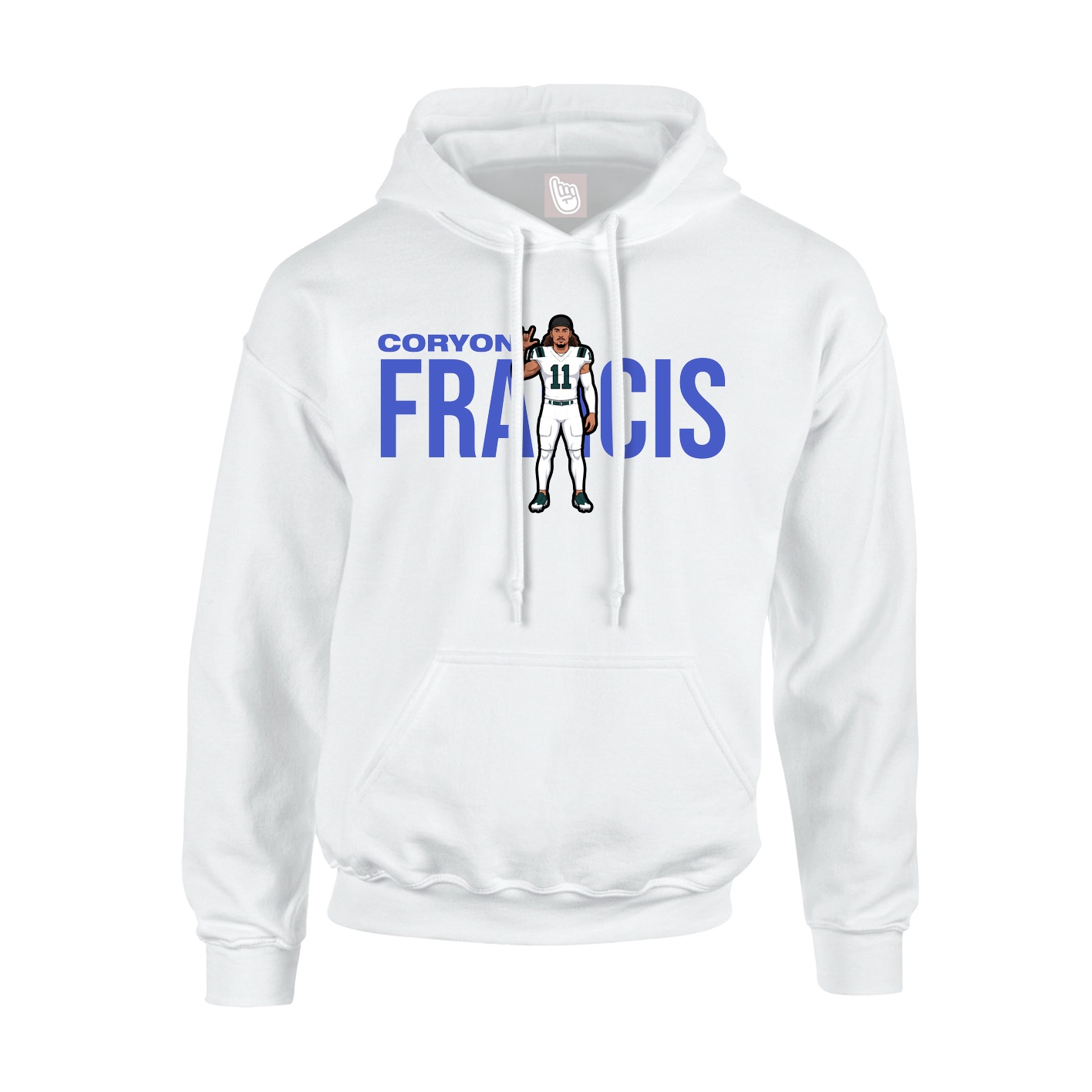 Youth Hoodie — Player Name in White