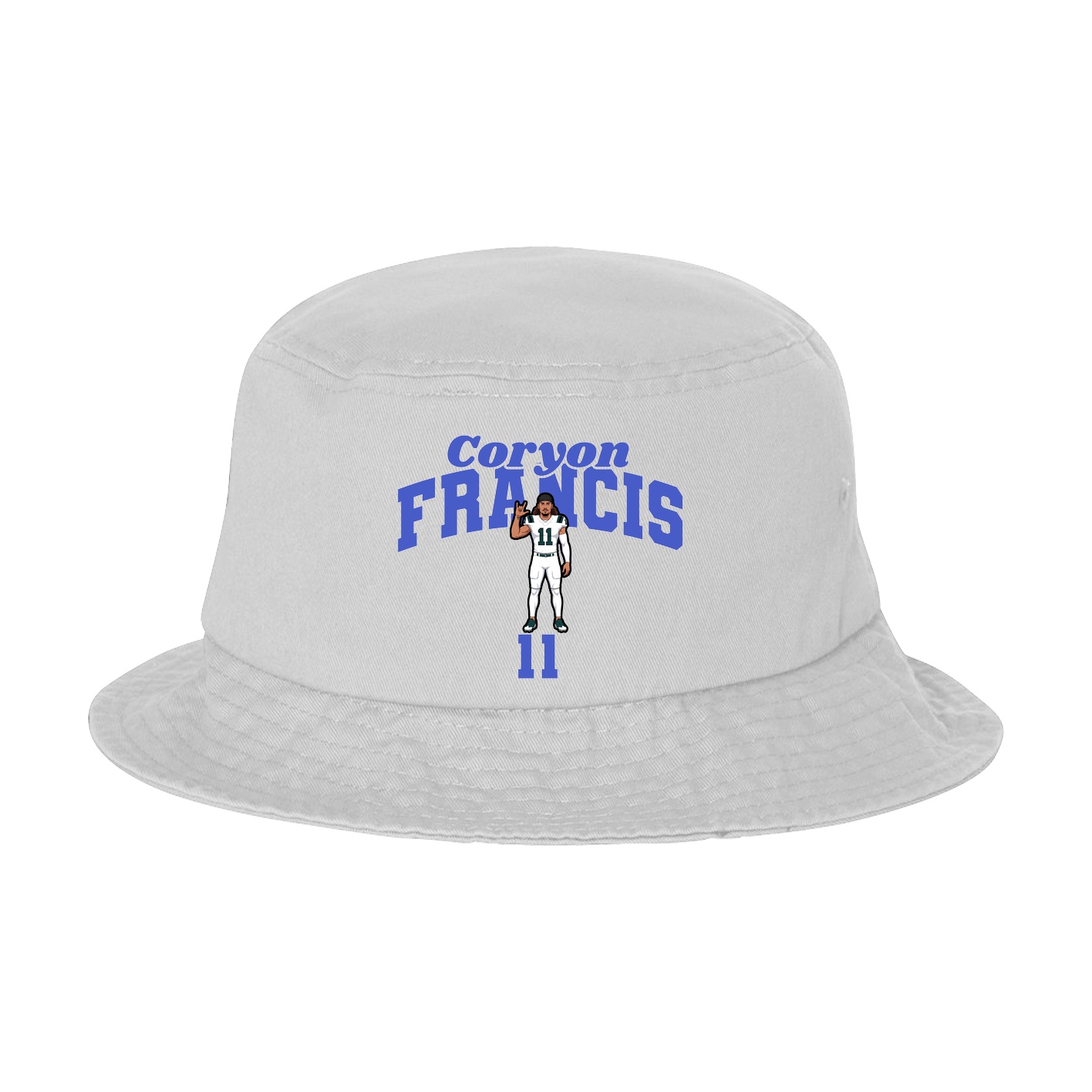 Bucket Cap — Signature Arch in White