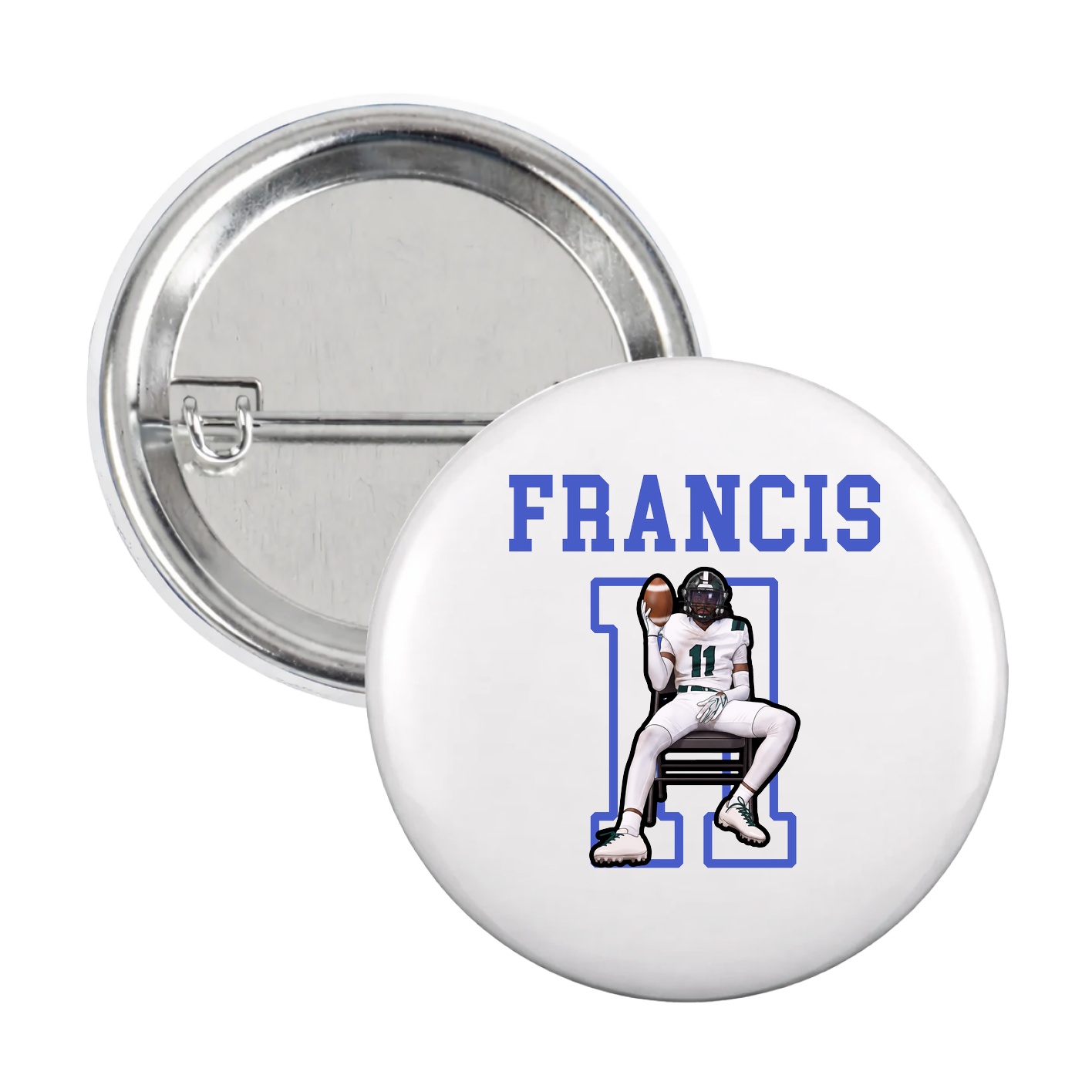 Game Day Button — Shirsey in White