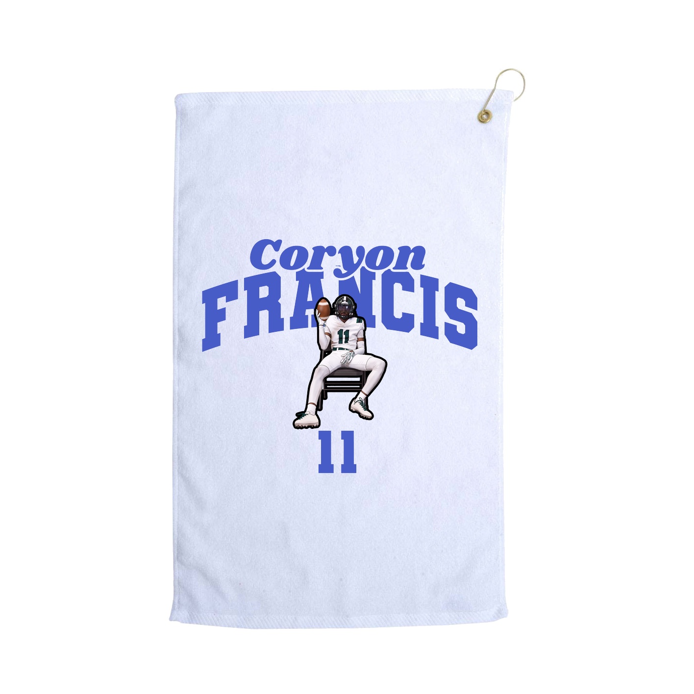 Golf Towel — Signature Arch in White