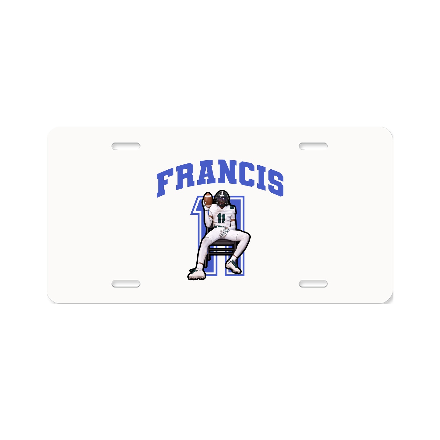 License Plate — Number in Classic