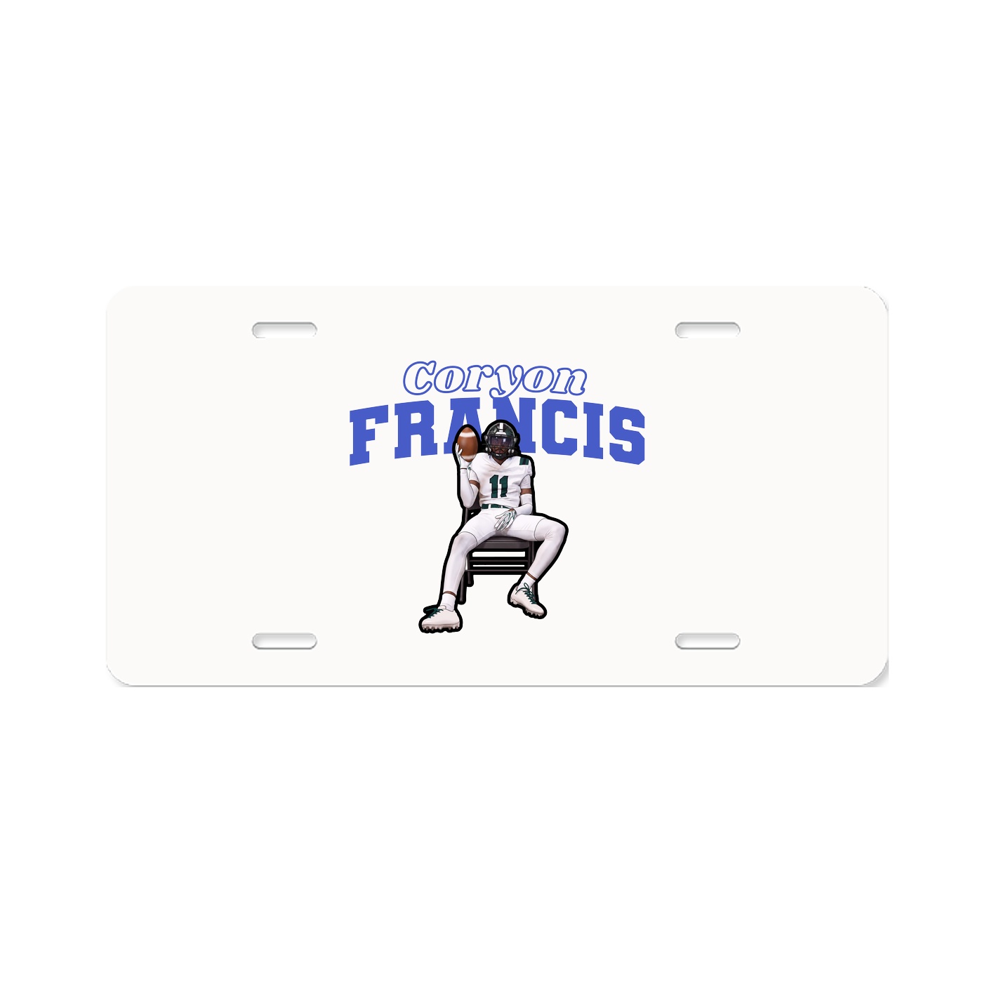 License Plate — Name Arch in Classic