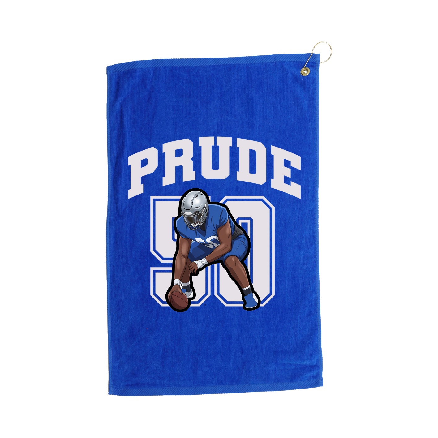 Golf Towel — Number in Royal