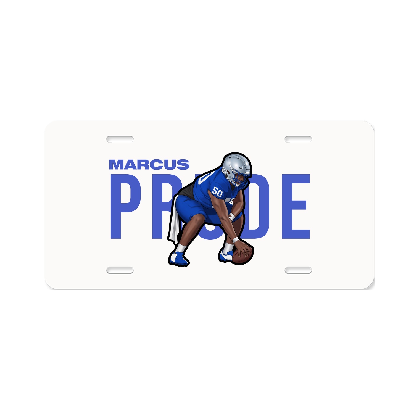 License Plate — Player Name in Classic