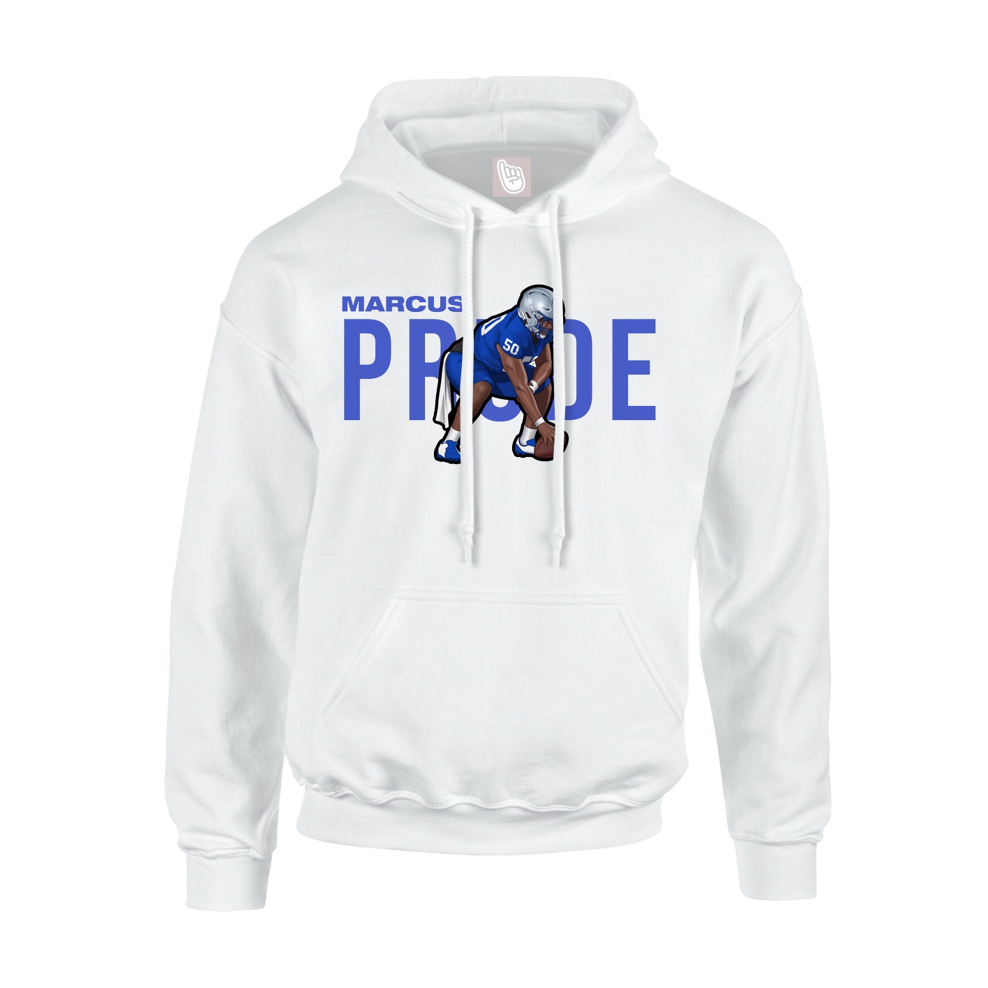 Hoodie — Player Name in White
