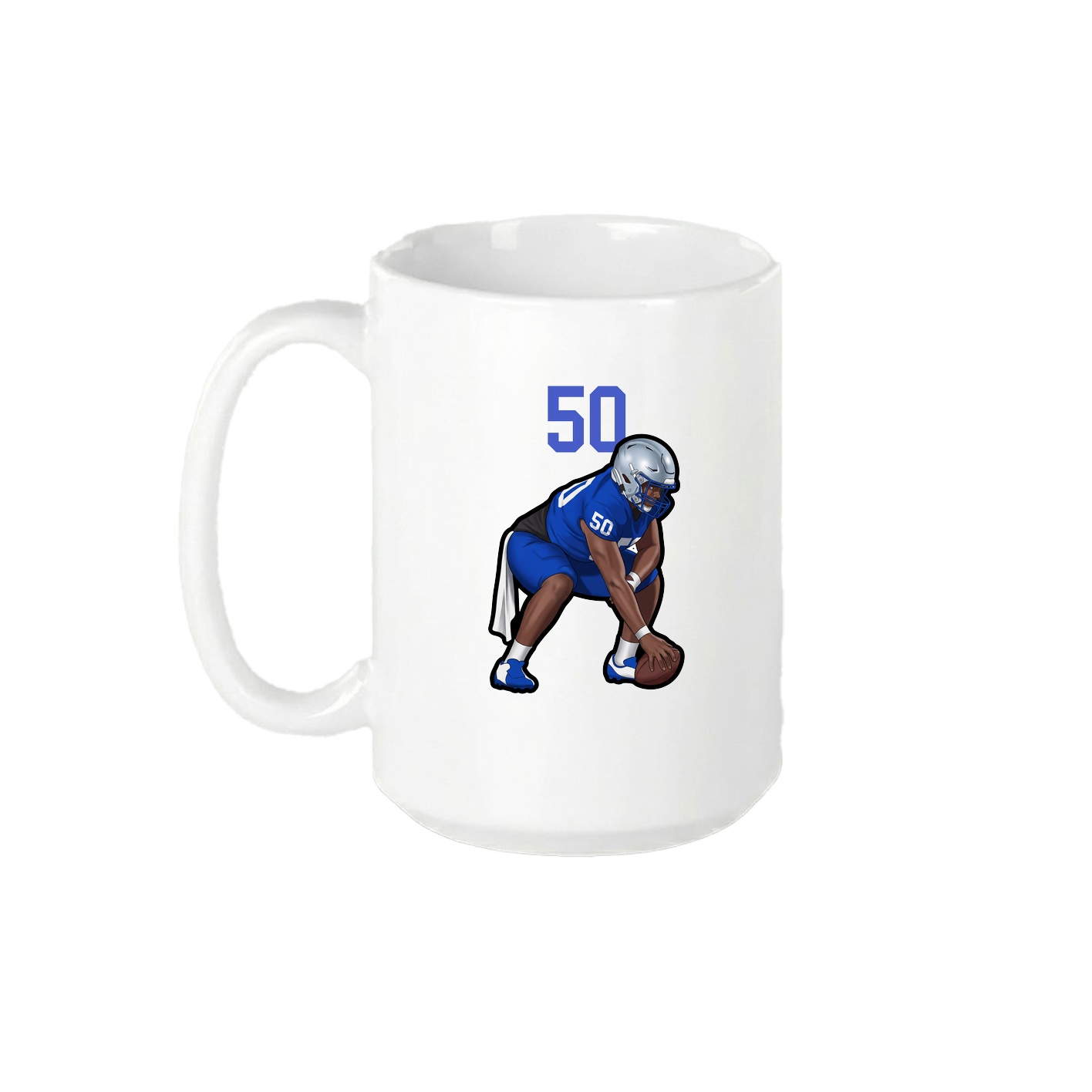 15oz Coffee Mug — Number Top in White