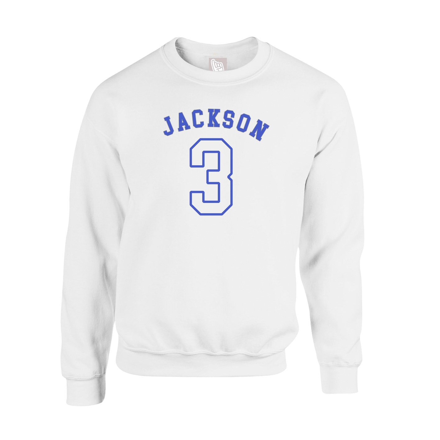 Fleece Crew — Shirsey Arch in White