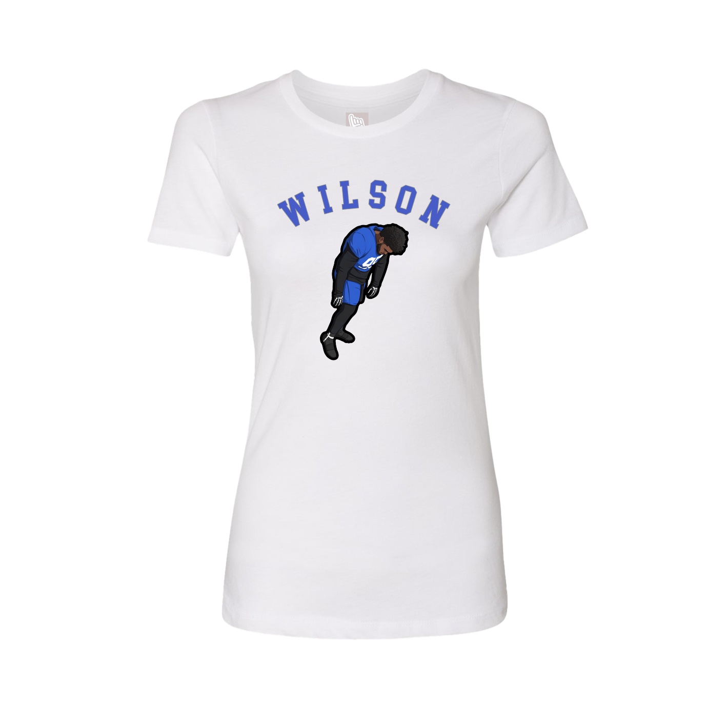 Fitted Women's Tee — Shirsey Arch in White