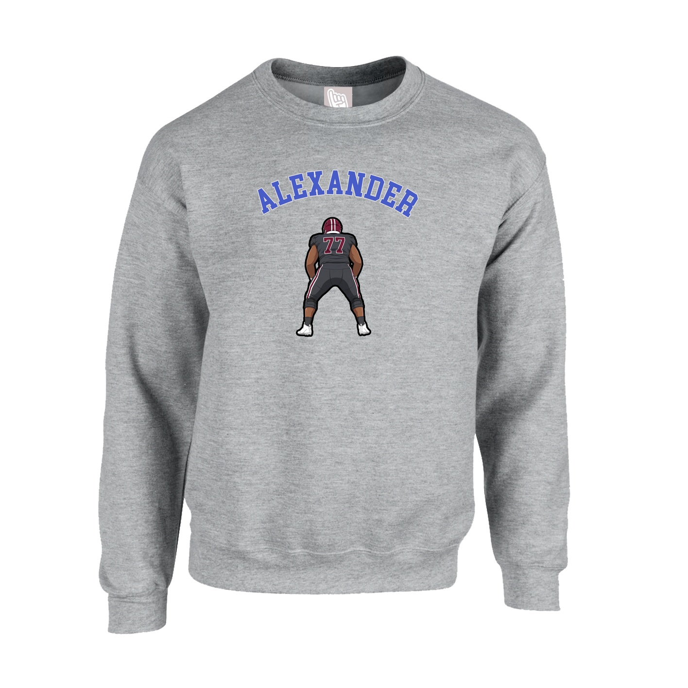 Fleece Crew — Shirsey Arch in Grey