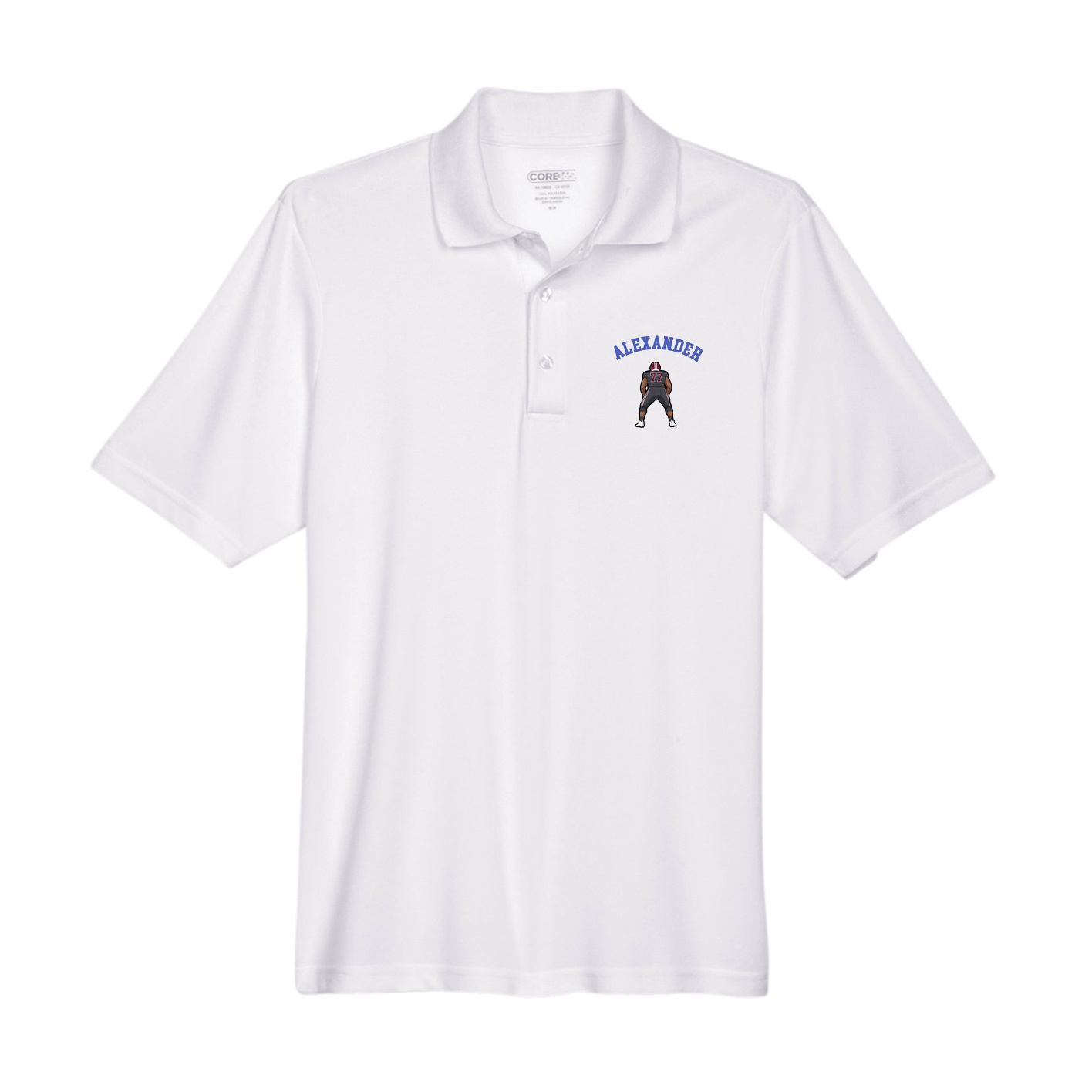 Performance Polo — Shirsey Arch in White