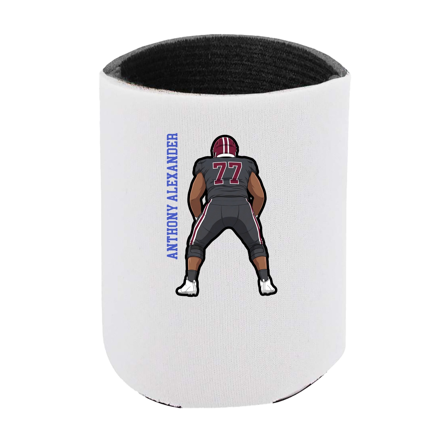 Can Holder — Name Vertical in White