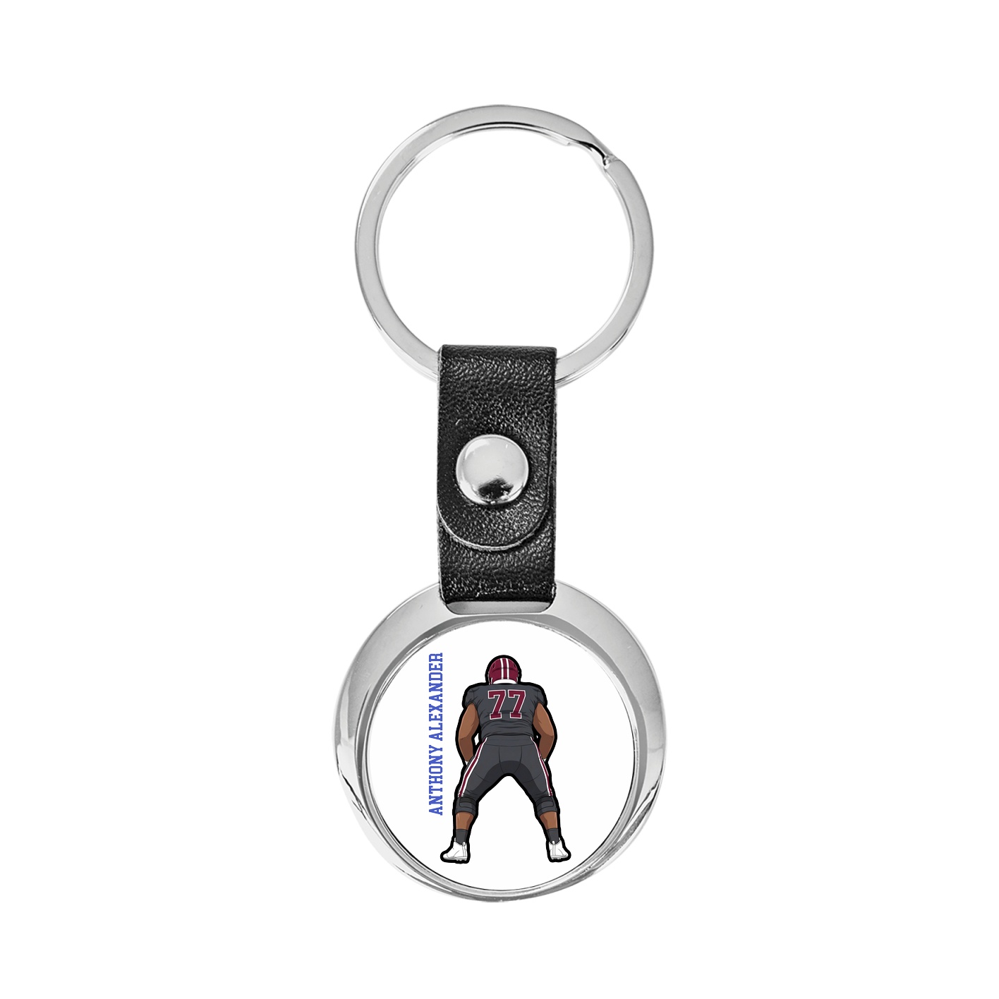 Key Chain — Name Vertical in Classic