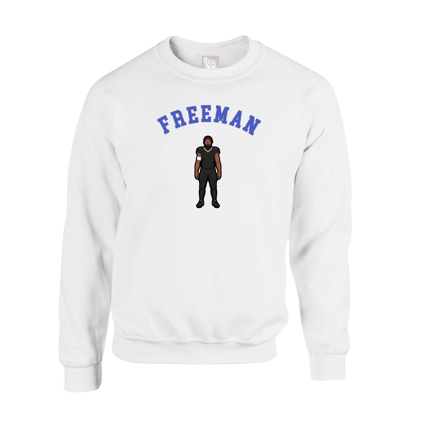 Fleece Crew — Shirsey Arch in White