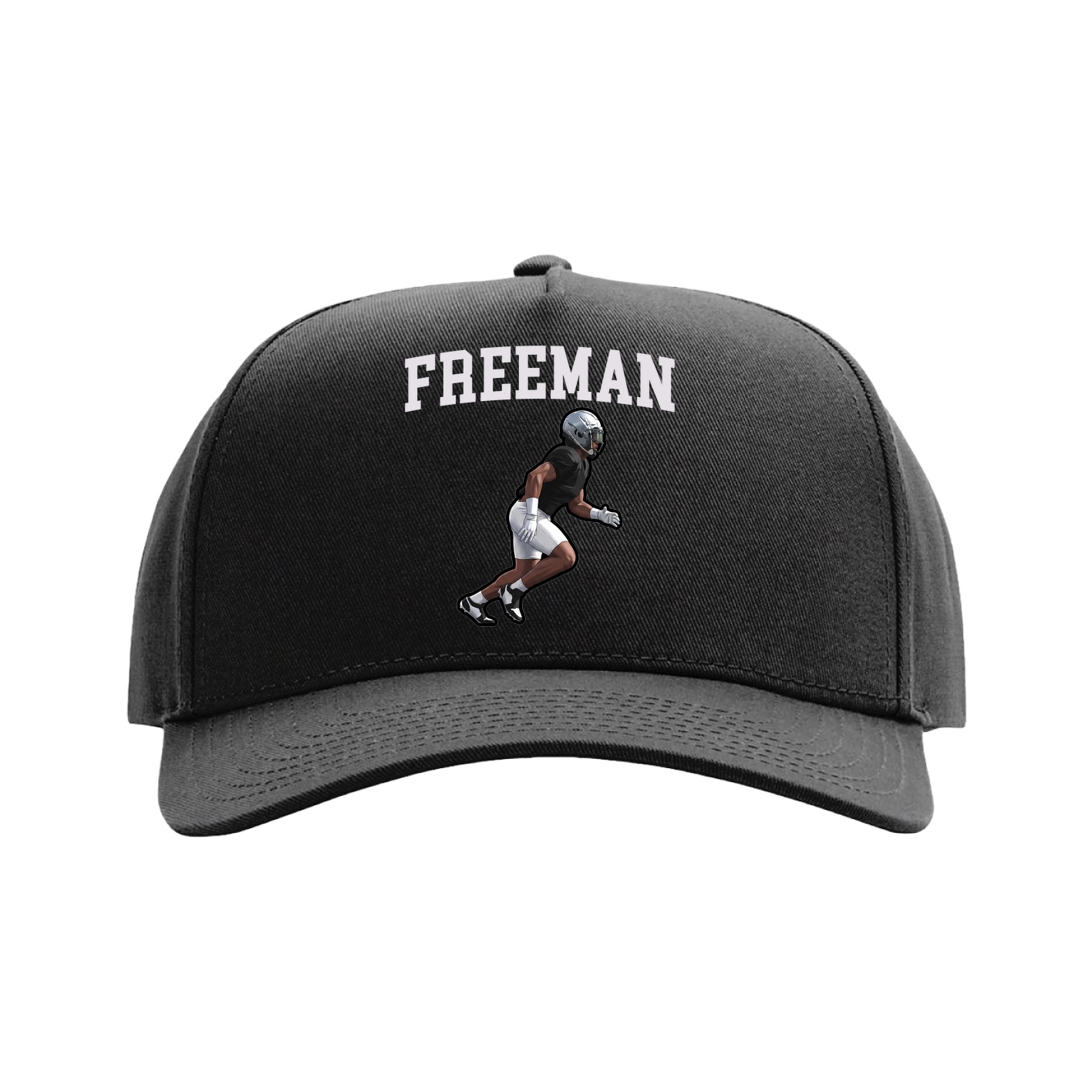 Full Fabric Five-Panel Champ Cap — Shirsey in Black